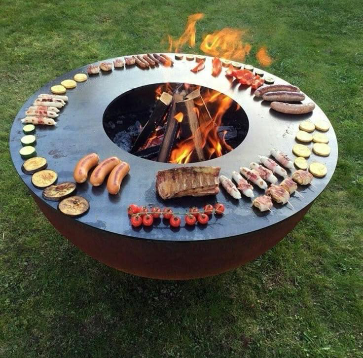 Brasero — cuisson au feu de bois